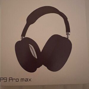 P9 Pro Max Black Headphones